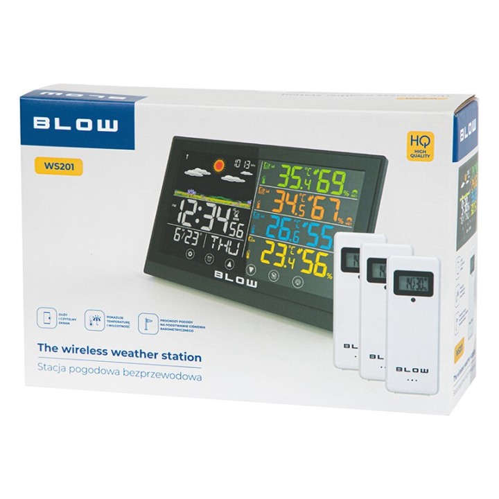 Stacja pogodowa bezprzewodowa BLOW WS201