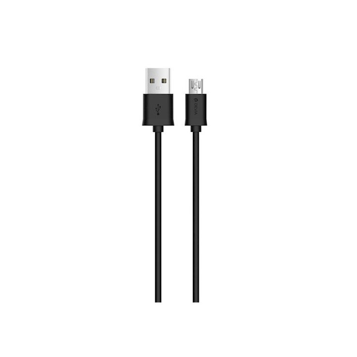 Kabel DEVIA Smart Micro USB czarny 1m