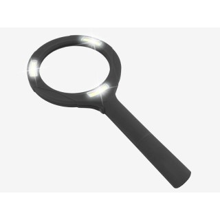 Podświetlana lupa LTC 3xCOB 3W, 2*AA.