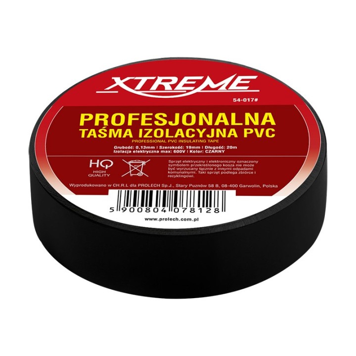 PROFESJONALNA taśma izol klej 0,13/19/20
