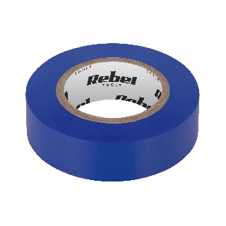 Taśma izolacyjna klejąca REBEL (0,13 mm x 19 mm x 10 yd) niebieska