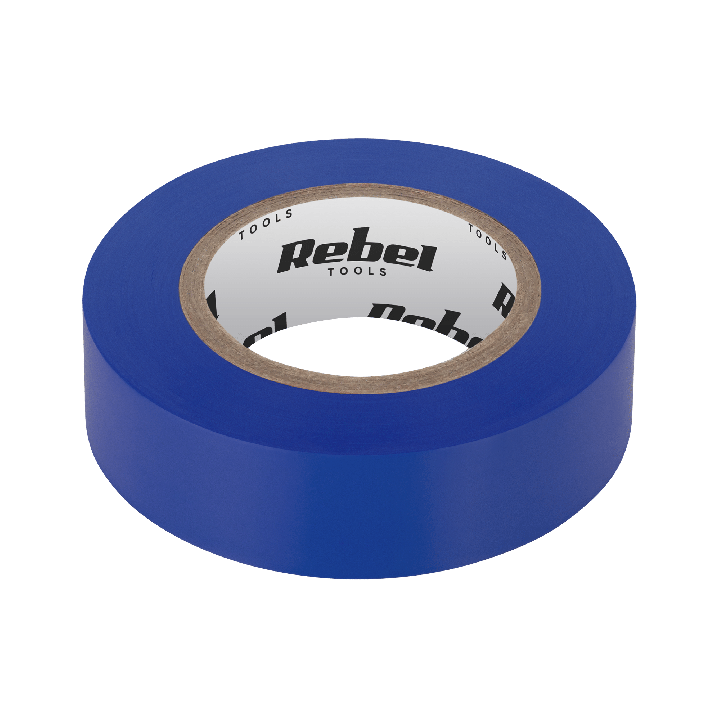 Taśma izolacyjna klejąca REBEL (0,13 mm x 19 mm x 10 yd) niebieska