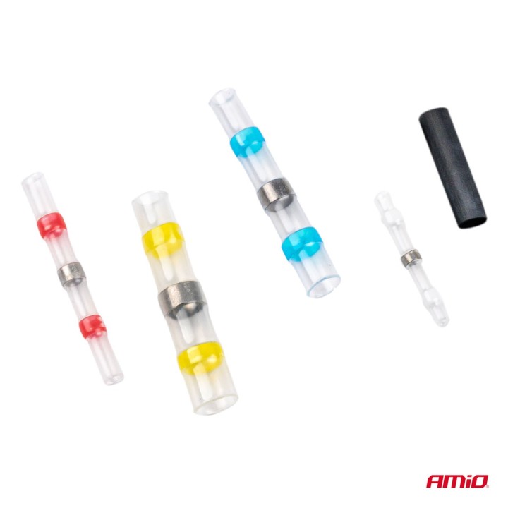 Konektory złączki z cyną koszulki termokurczliwe 100 szt