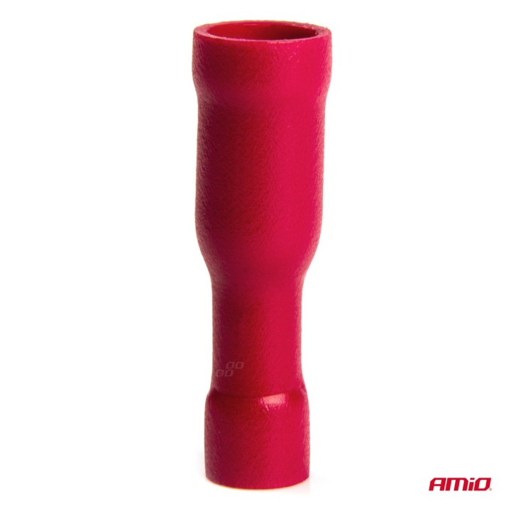 Konektory izolowane żeńskie okrągłe walcowe 4mm 0.5-1.5mm2 10A 10 szt. AMIO-03072