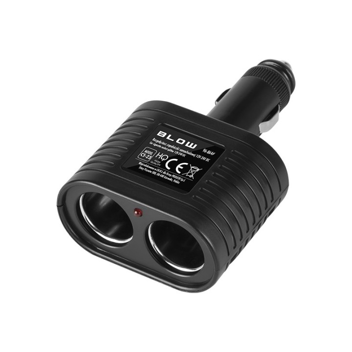 Rozgałęźnik Zapalniczki samochodowej 1xWTYK/2xGNIAZDO CS-23