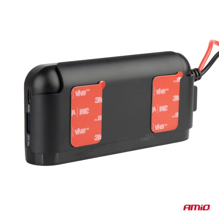 Rozdzielacz rozgałęźnik trójnik zapalniczki + woltmierz ładowarka USB USB-C 12V 24V AMIO-03782