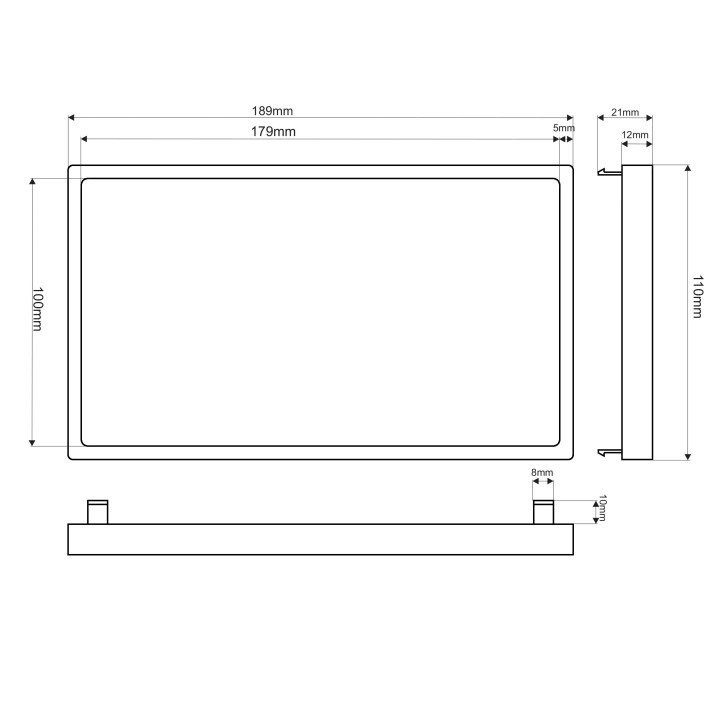 Samochodowy Adapter plastikowy 2DIN AVH-9810 AVH-9880