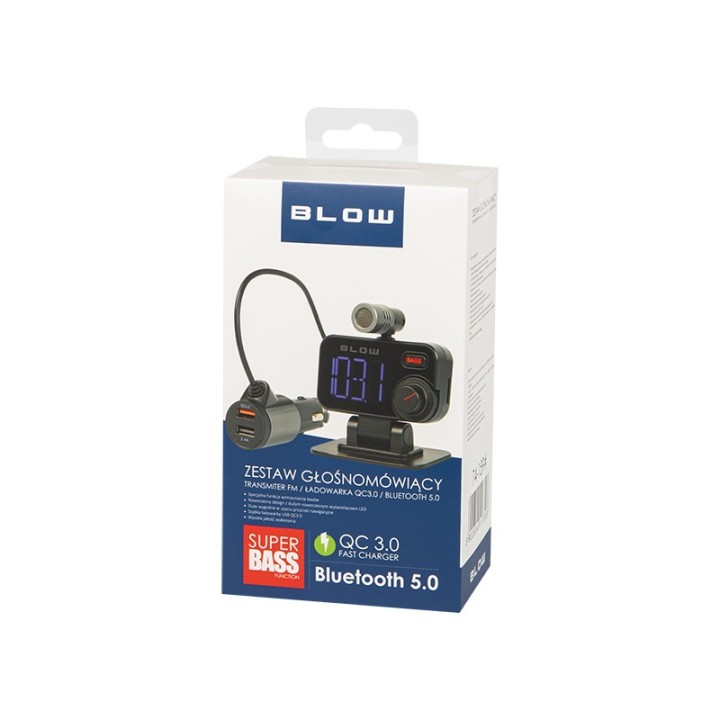 Transmiter FM BLOW Bluetooth5.0+zest.gło