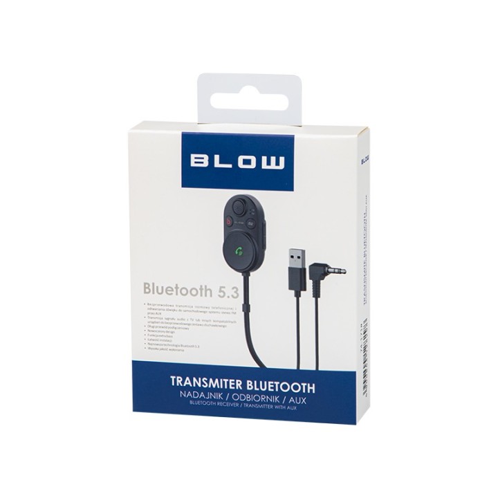 Transmiter FM BT BLOW kabel USB + AUX