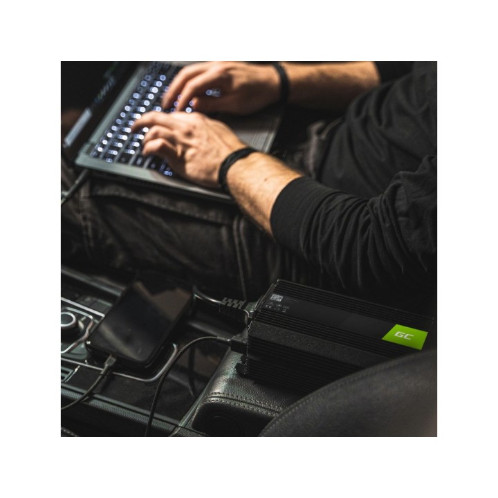 Przetwornica napięcia Inwerter Green Cell 24V na 230V 300W/600W Czysta sinusoida