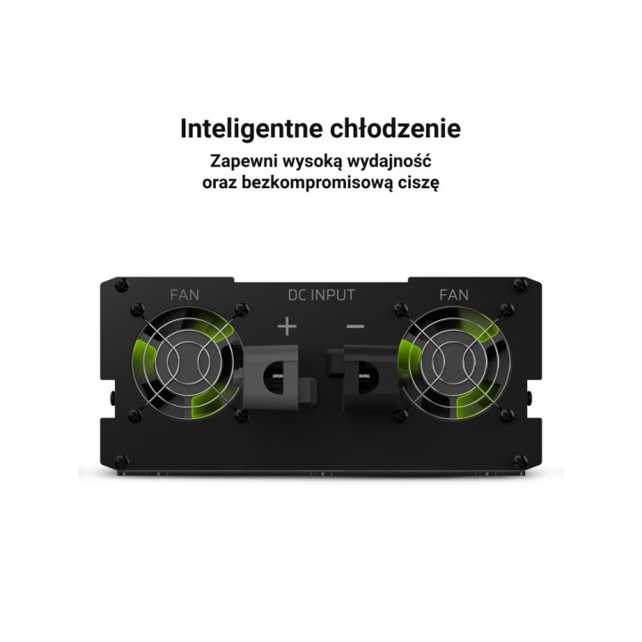 Przetwornica napięcia Inwerter Green Cell 12V na 230V 2000W/4000W Czysta sinusoida