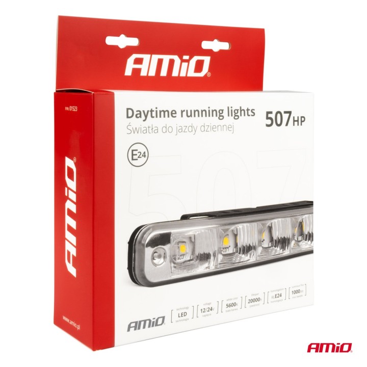Światła do jazdy dziennej DRL 507HP AMIO-01523