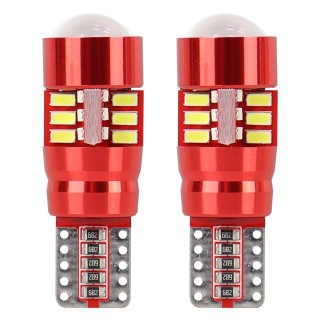 Żarówki LED CANBUS 27SMD 3014 T10e W5W White 12V 24V AMIO-01446