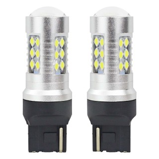 Żarówki 1156 LED CANBUS 24SMD 3030 T20 7440 W21W White 12V/24V