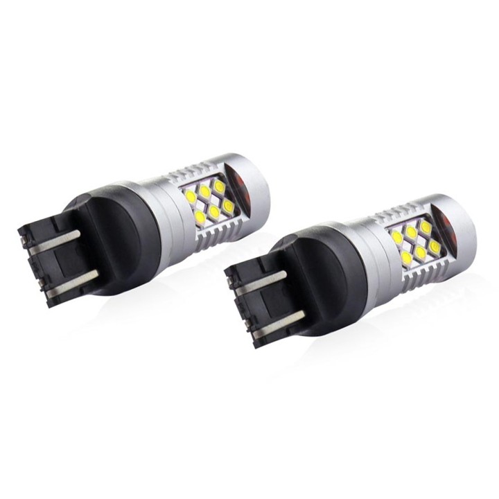 Żarówki 1157 LED CANBUS 24SMD 3030 T20 7443 W21/5W White 12V/24V