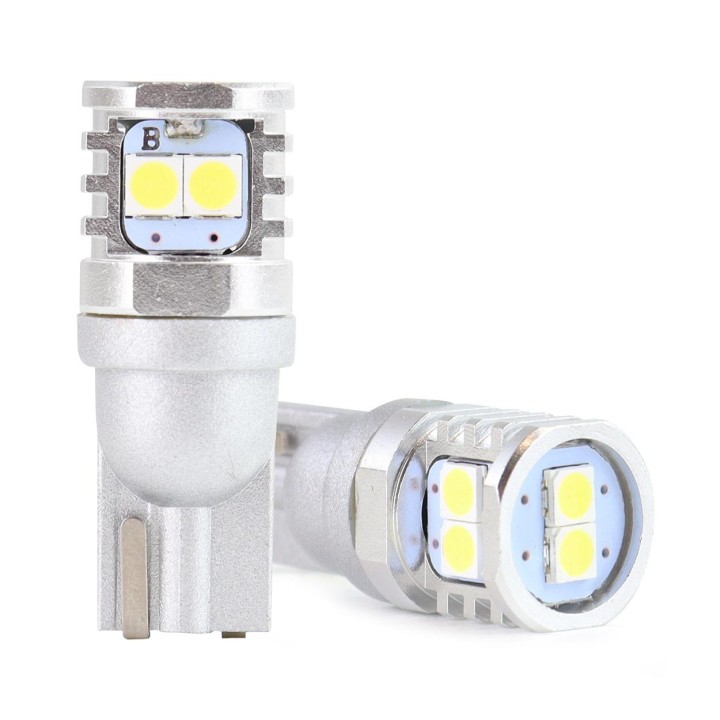 Żarówki LED CANBUS 3030 6SMD T10 W5W W10W White 12V 24V AMIO-02801