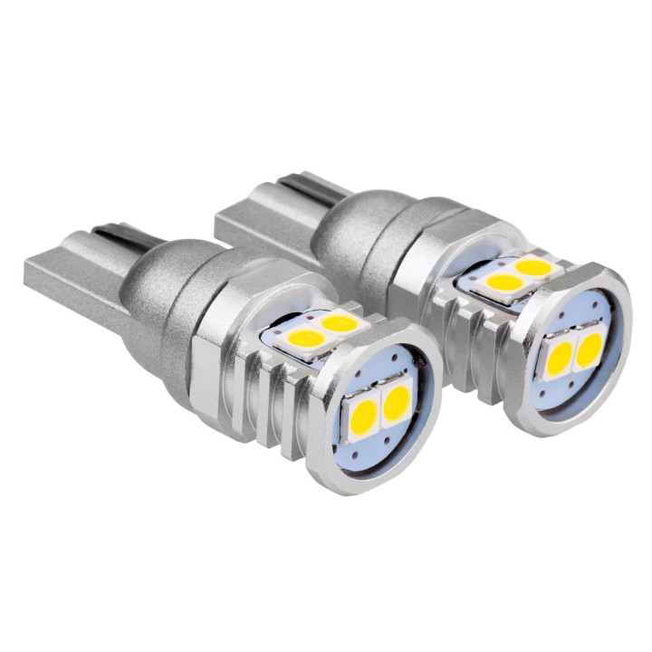 Żarówki LED CANBUS 3030 6SMD T10 W5W W10W White 12V 24V AMIO-02801