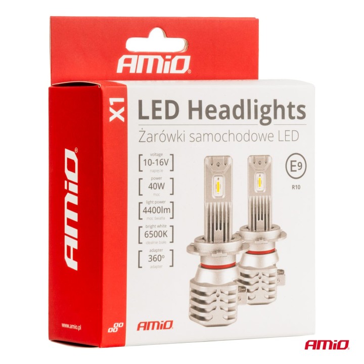 Żarówki samochodowe LED X1 Series AMiO HB4 9006
