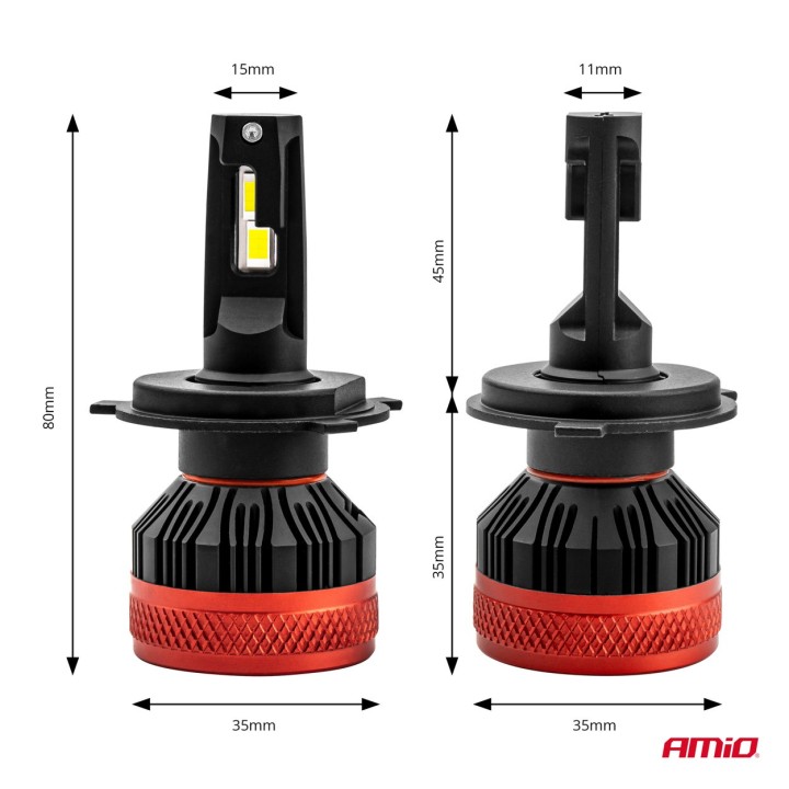 Żarówki samochodowe LED X3 Series AMiO H4