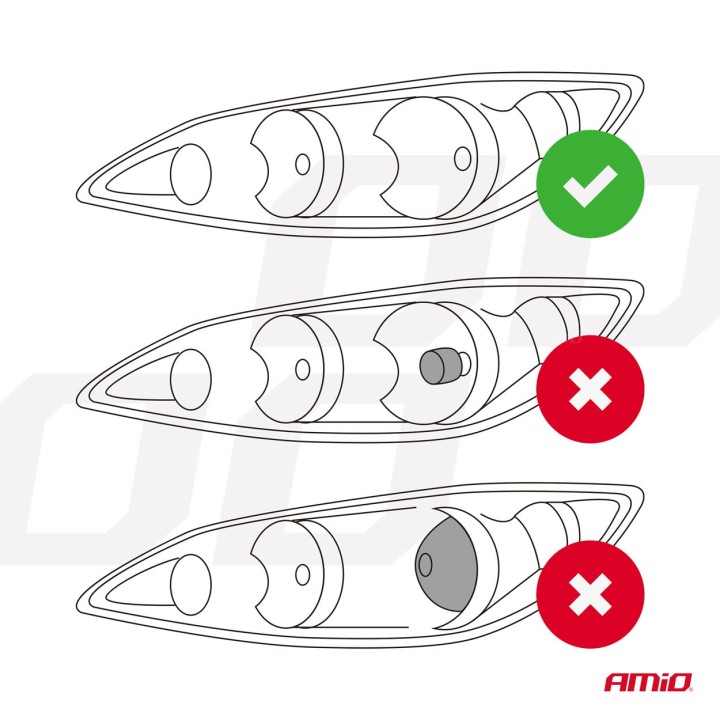 Żarówki samochodowe LED seria FLEX+ H7 H18 soczewka 12V 24V 6000K Canbus