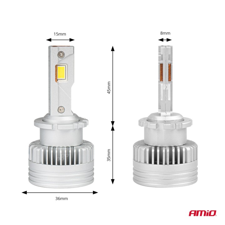 Żarówki żarniki LED AMiO D-Basic D2S D2R 6000K canbus