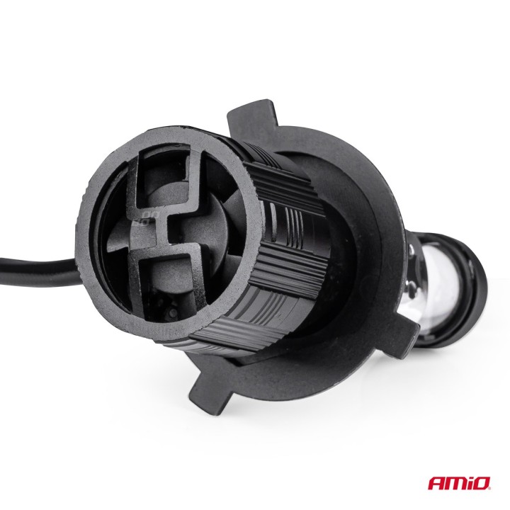 Żarówki samochodowe LED seria PL Lens H4 soczewka 6000K Canbus AMIO-03667