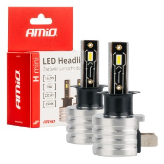 Żarówki samochodowe LED seria H-mini H3 6500K Canbus AMIO-03330