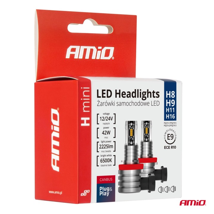 Żarówki samochodowe LED H-mini H8/H9/H11