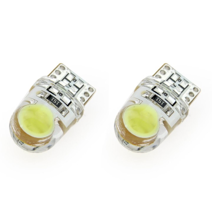 Żarówki LED STANDARD White W5W T10e COB 12V AMIO-01441