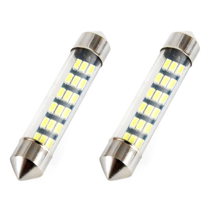 Żarówki LED STANDARD 3014 18SMD Festoon C5W C10W C3W 41mm White 12V AMIO-01092