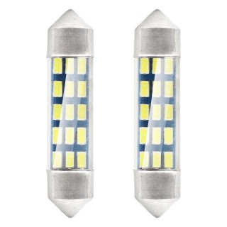 Żarówki LED STANDARD 3014 15SMD Festoon C5W C10W C3W 39mm White 12V AMIO-01091