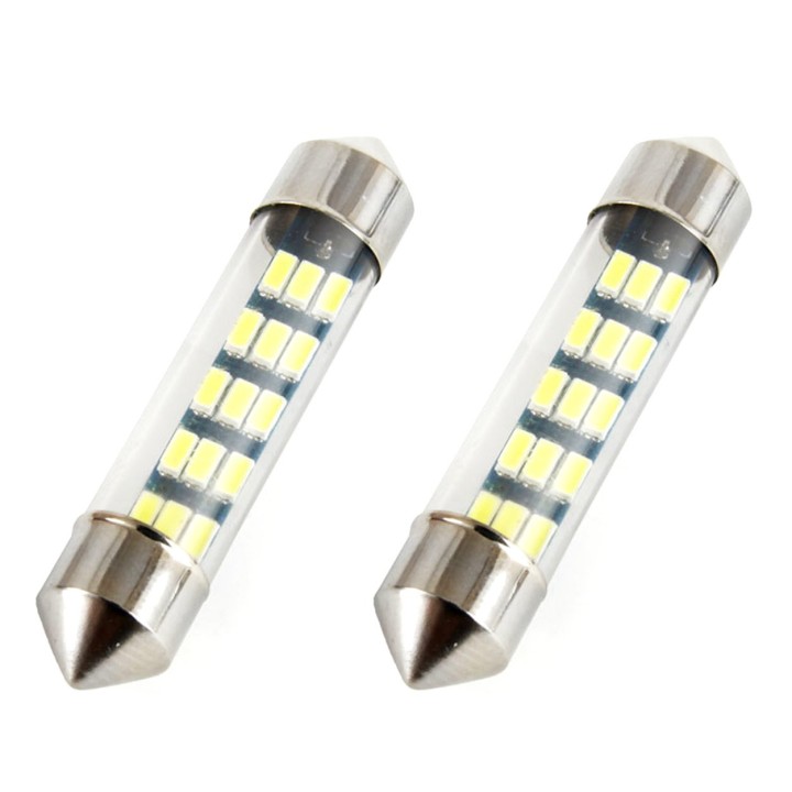 Żarówki LED STANDARD 3014 15SMD Festoon C5W C10W C3W 39mm White 12V AMIO-01091