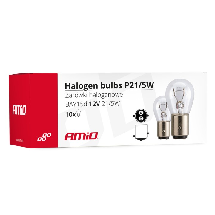 Żarówki halogenowe P21/5W BAY15D 12V 21W/5W  (E8)
