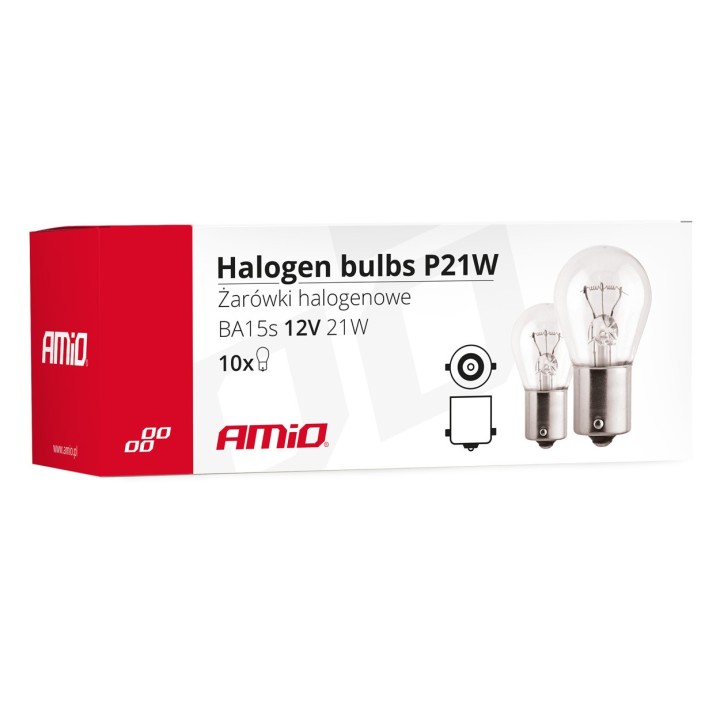 Żarówki halogenowe P21W BA15s 12V (E8)