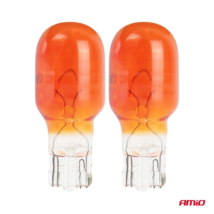Żarówki halogenowe T15 WY16W W2.1x9.5d 12V 2 szt. AMIO-02550