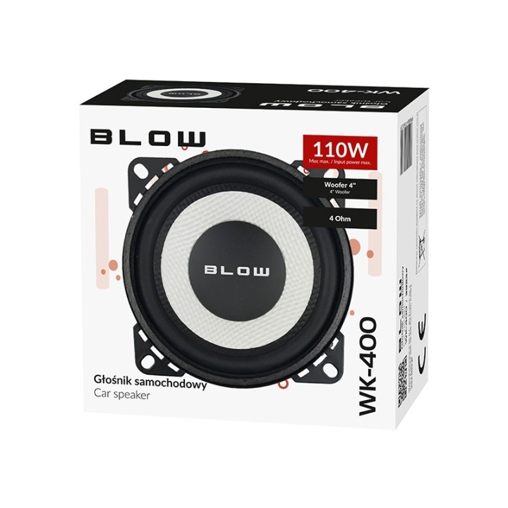 Głośn. BLOW WK400 4Ohm samoch. niskoton.
