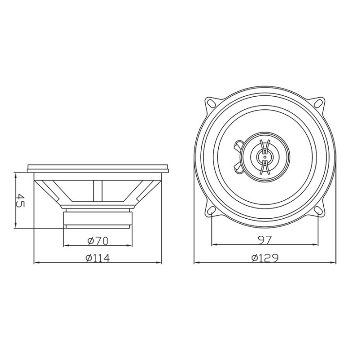 Głośn. BLOW R-130 blister kpl.samochodow