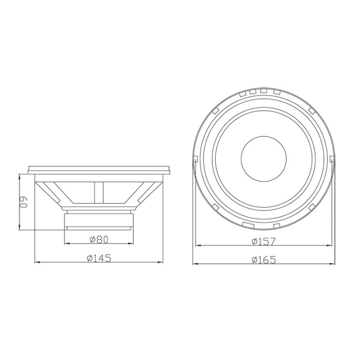 Głośn. BLOW WK650 4Ohm samoch. niskoton.