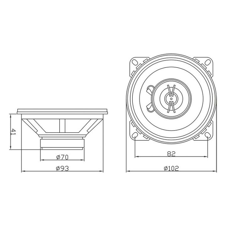 Głośn. BLOW R-100 blister kpl.samochodow