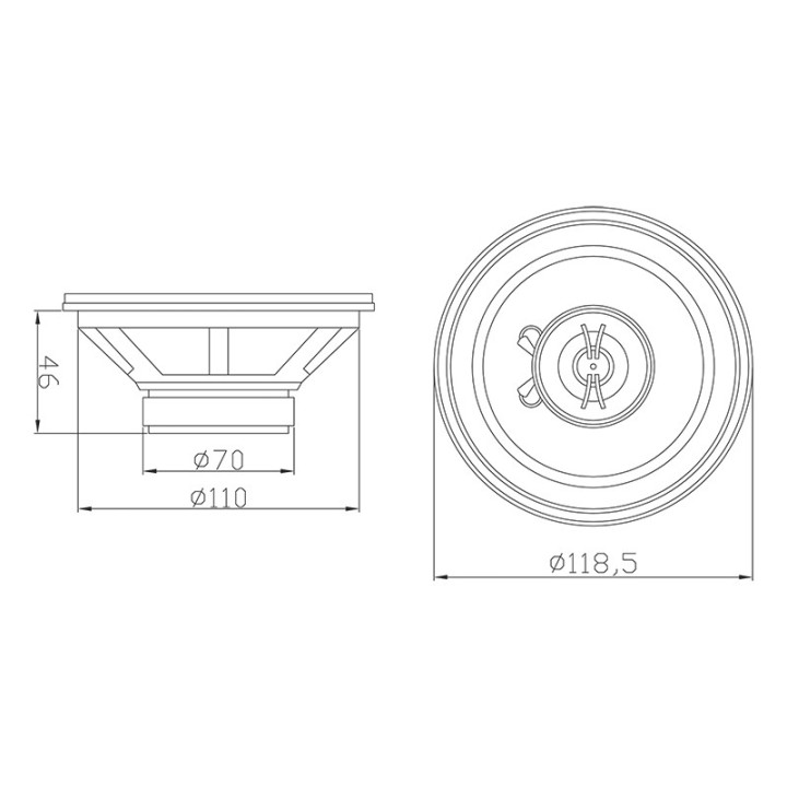 Głośn. BLOW WH-1316 5" 2way kpl.sam