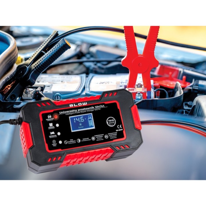 Prostownik automatyczny 12V/6A BLOW