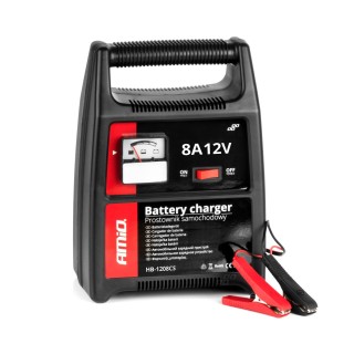 Prostownik ładowarka do akumulatora 8A 12V SBC-8A AMIO-02086