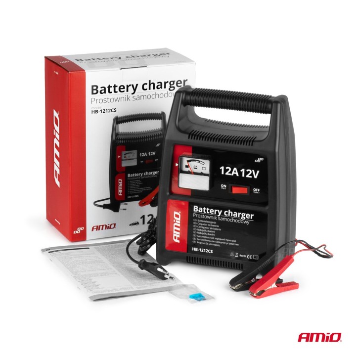 Prostownik ładowarka do akumulatora 12A 12V SBC-12A