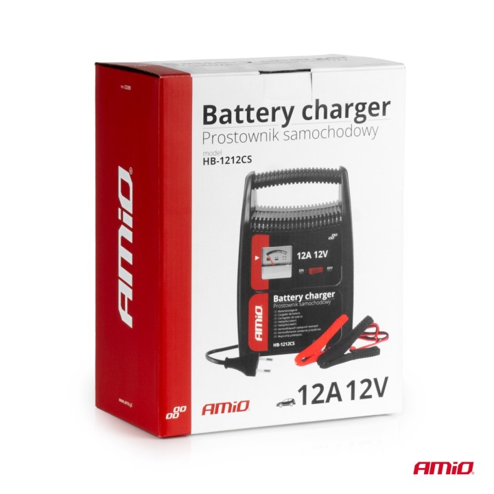 Prostownik ładowarka do akumulatora 12A 12V SBC-12A