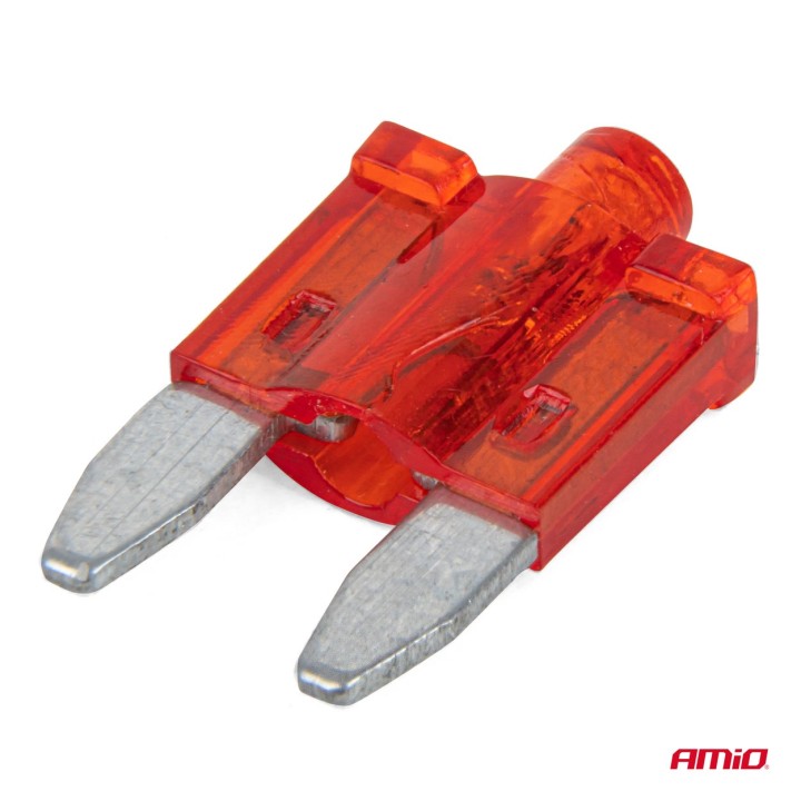 Bezpieczniki samochodowe mini z diodą led 10 szt. AMIO-04340
