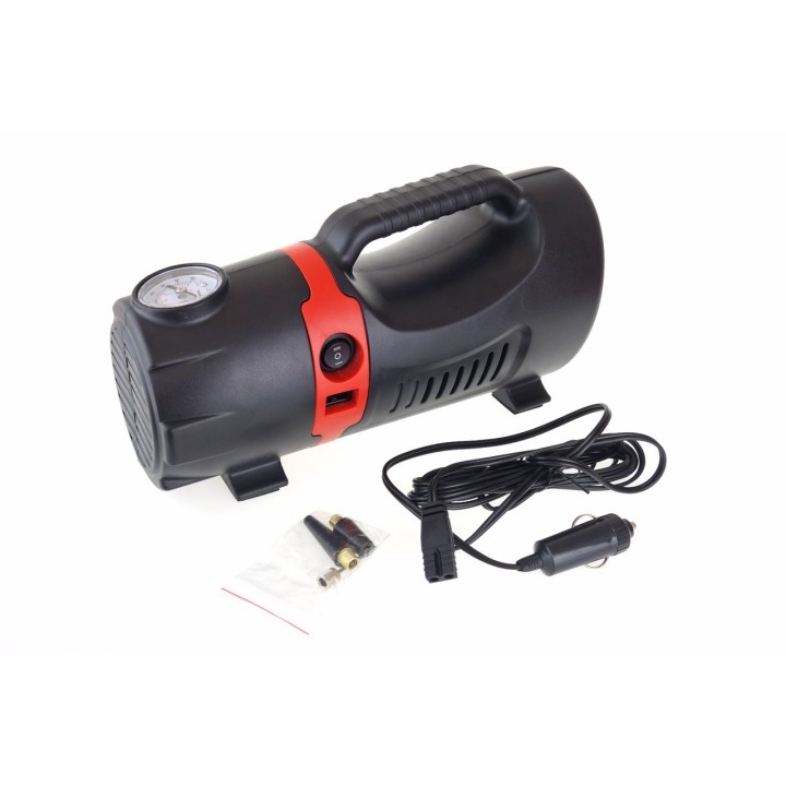 Kompresor samochodowy pompka 12V 230V ACOMP-09 AMIO-02383