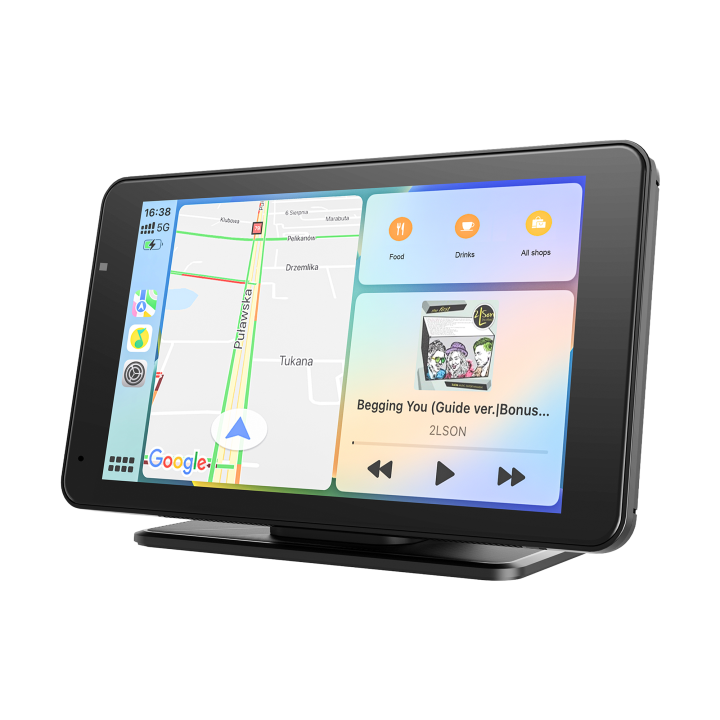 Stacja multimedialna 7" Android Auto Apple Carplay z kamerą cofania Kruger&Matz