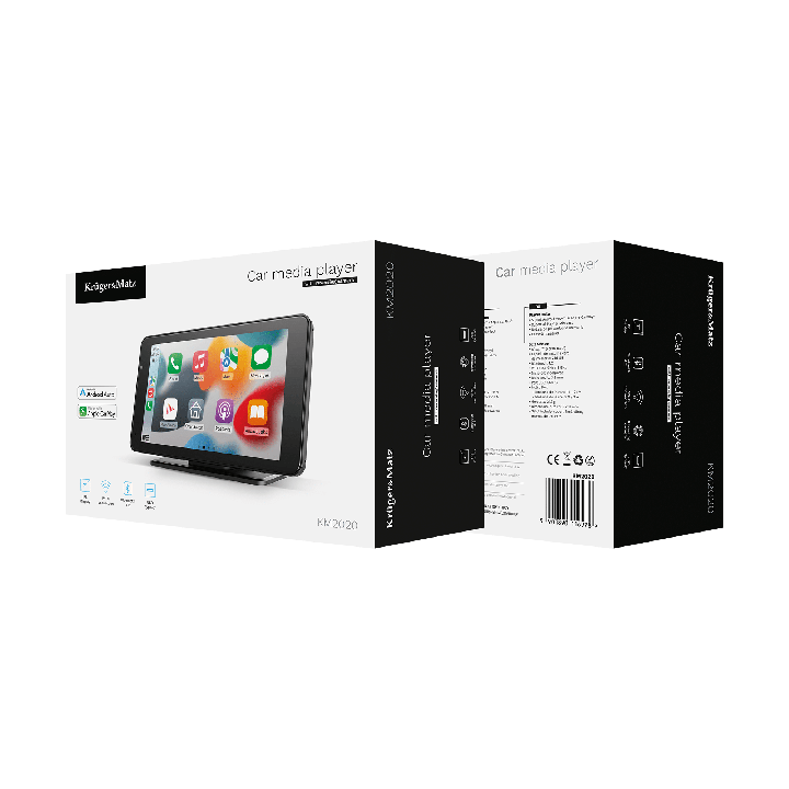 Stacja multimedialna 7" Android Auto Apple Carplay z kamerą cofania Kruger&Matz