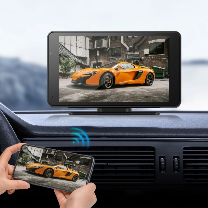 Stacja multimedialna 7" Android Auto Apple Carplay z kamerą cofania Kruger&Matz