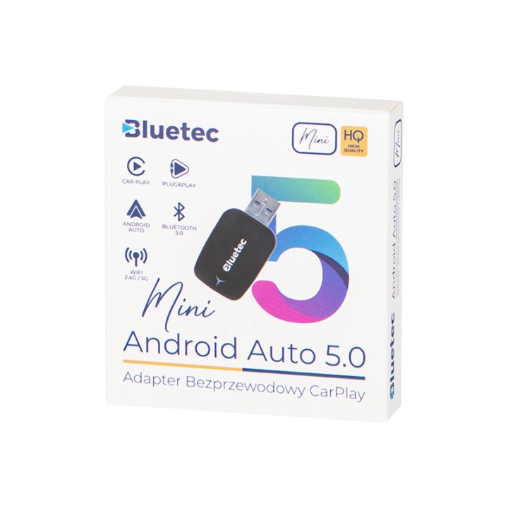 Adapter CarPlay / AndroidAuto 5.0 uniwersalny BLUETEC mini
